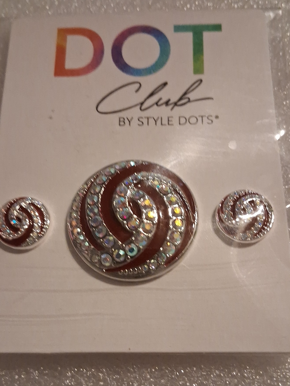 Iridescent Swirl With Burgundy /Silver